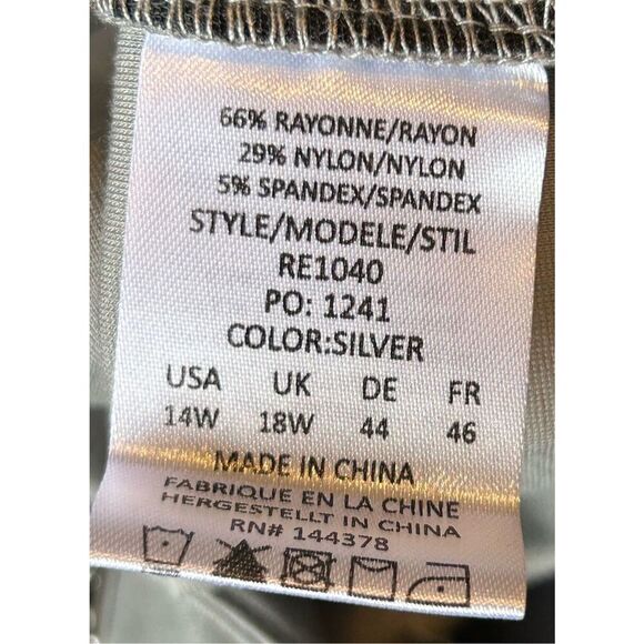 Rekucci Straight Cut Comfort Pants Size 14W - Picture 8 of 8